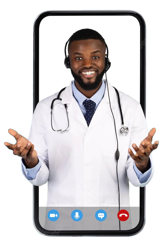 online-medical-consultation-handsome-black-